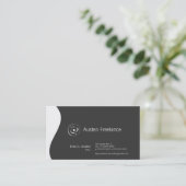 Calligraphic Fountain Pen Business Card (Standing Front)