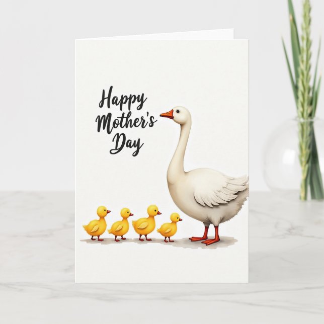 Calligraphic Script Mothers Day Card (Front)