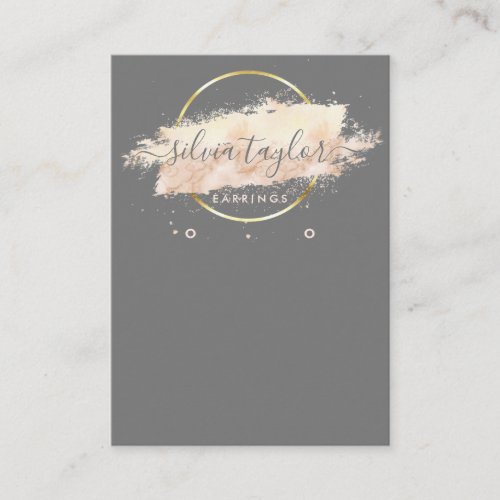 Calligraphy art Earring display card