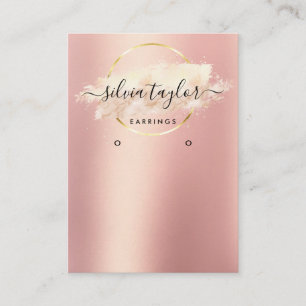 Calligraphy art Earring display card