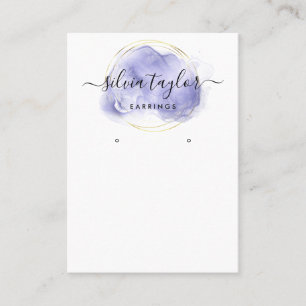Calligraphy art Earring display card
