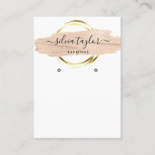 Calligraphy art modern Earring display card