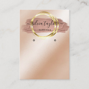 Calligraphy art modern Earring display card