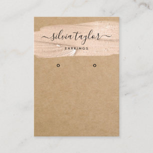 Calligraphy art modern Earring display card