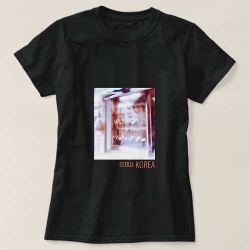 Calligraphy art paintbrushes antique shop Korea T_Shirt