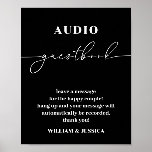 Calligraphy Audio Guestbook Phone Guest Book Sign