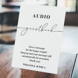 Calligraphy Audio Guestbook Phone Guest Book Sign