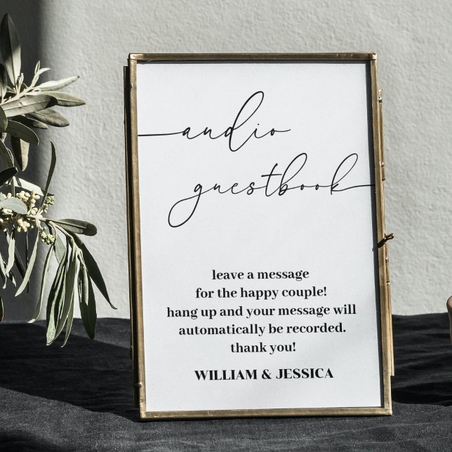 Calligraphy Audio Guestbook| Phone Guest Book Sign (Creator Uploaded)