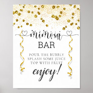 Calligraphy Baby Shower Mimosa Bar Sign
