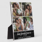 Calligraphy Best Friends Forever Photo Collage Plaque (Side)