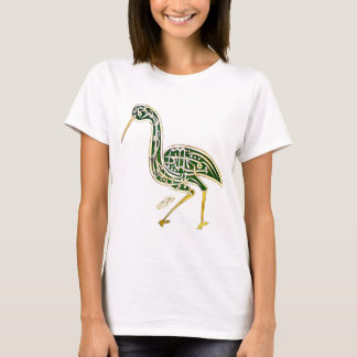Calligraphy Bird (Stork) T-Shirt