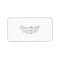 Calligraphy Black and White RSVP Address 