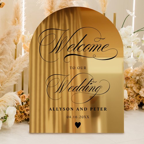 calligraphy black script wedding welcome window cling