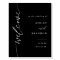 Calligraphy Black Wedding Ceremony Welcome