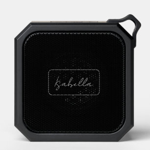 Calligraphy Black White Plain Creative Modern Name Bluetooth Speaker