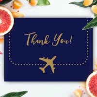 Calligraphy Blue and Gold Boarding Pass Wedding