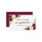Calligraphy Burgundy Floral Wedding Registry