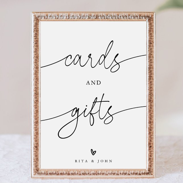 Calligraphy Cards and Gift Favor Wedding Sign (Creator Uploaded)