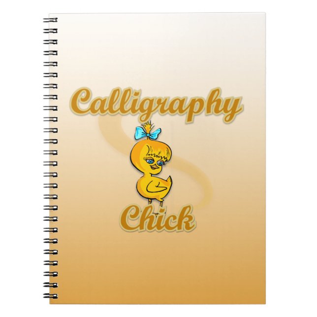 Calligraphy Chick Notebook (Front)
