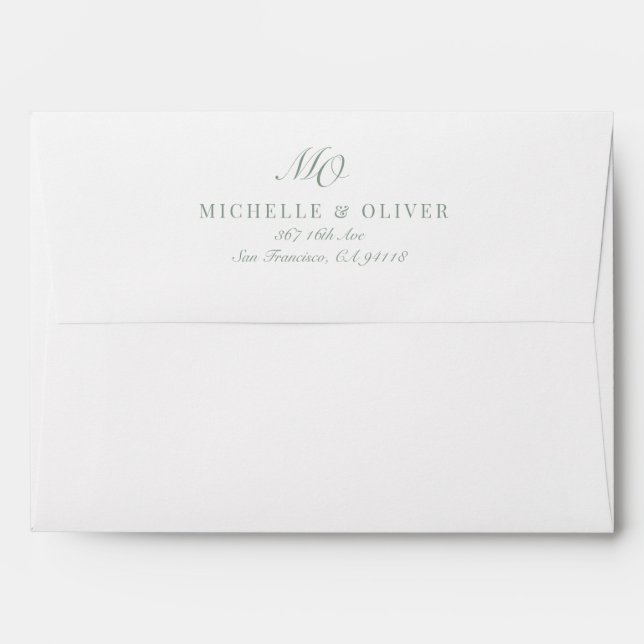 Calligraphy Classic Envelope (Back (Top Flap))