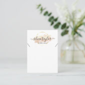 Calligraphy craft paper Necklace display card (Standing Front)