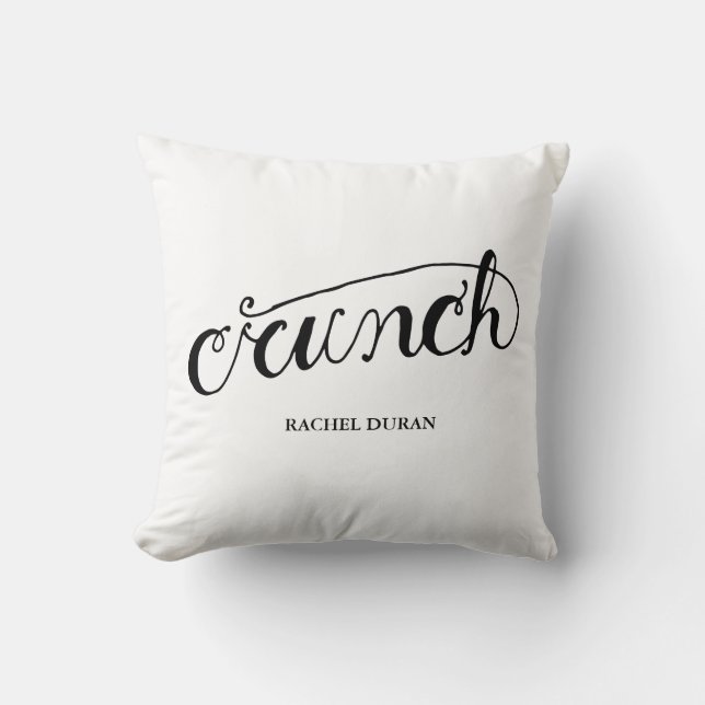 calligraphy crunch pillow (Front)
