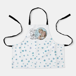 Calligraphy Custom Photo Birthday For Nephew Apron