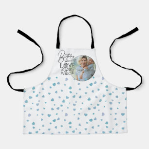 Calligraphy Custom Photo Birthday For Niece Apron