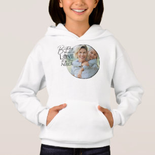 Calligraphy Custom Photo Birthday For Niece Hoodie