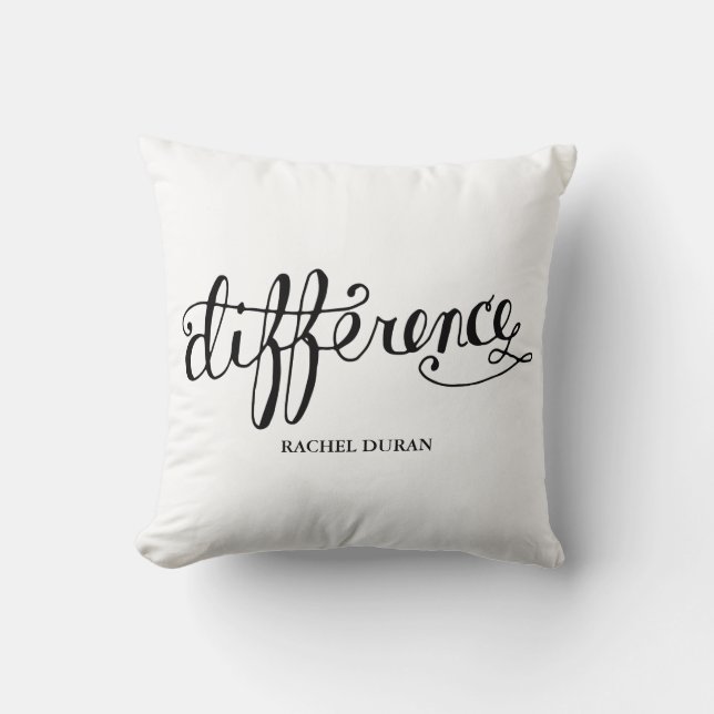 calligraphy difference pillow (Front)