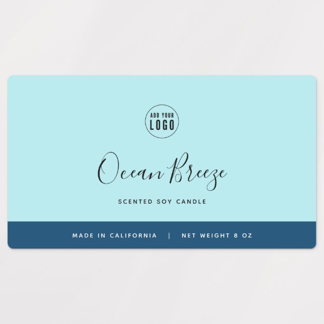 Calligraphy Editable Colors Contrast Product Labels (Design 1)