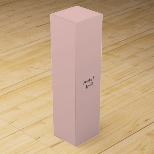 Calligraphy Elegant Cute Plain Wine Box