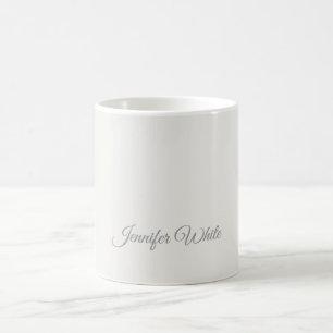 Calligraphy Elegant Pastel Color Bold Retro Coffee Mug