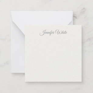 Calligraphy Elegant Pastel Color Bold Retro Note Card