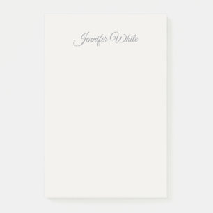 Calligraphy Elegant Pastel Color Bold Retro Post-it Notes