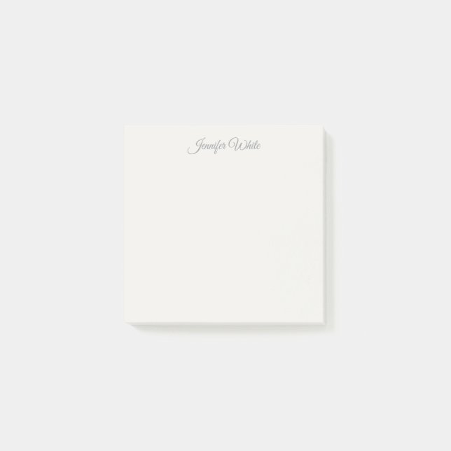 Calligraphy Elegant Pastel Color Bold Retro Post-it Notes (Front)