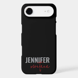 Calligraphy Elegant Plain Add Own Name iPhone 17 Air Case