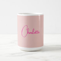 Calligraphy Elegant Rose Gold Plain Simple Name