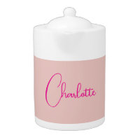 Calligraphy Elegant Rose Gold Plain Simple Name