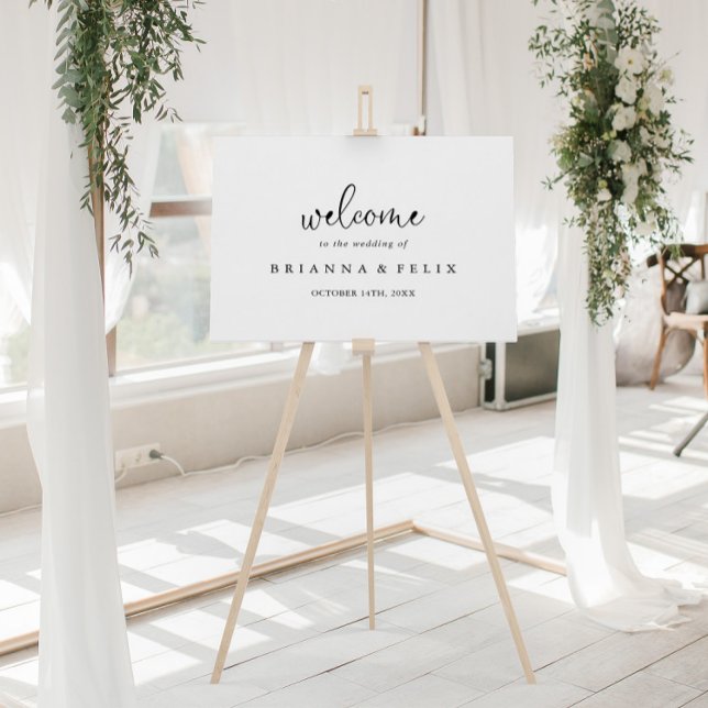 Calligraphy Elegant Script Wedding Welcome Sign (Creator Uploaded)