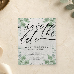 Calligraphy Eucalyptus budget special day Flyer