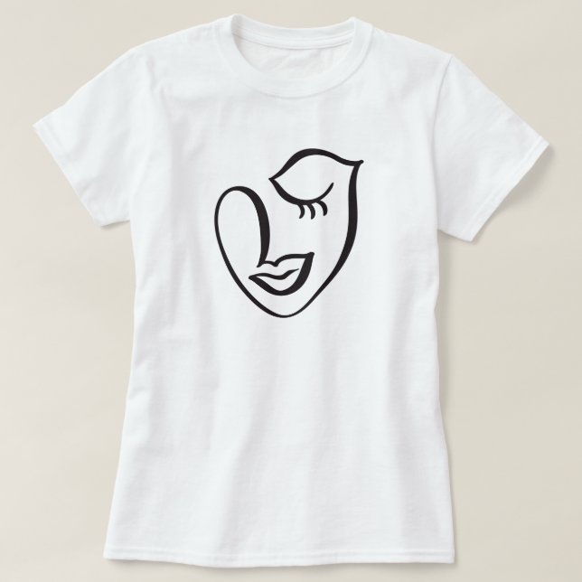 Calligraphy Face T-Shirt (Design Front)