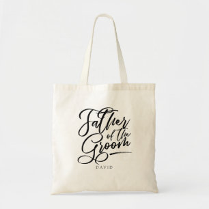 Calligraphy  Father of the Groom elegant Tote Bag