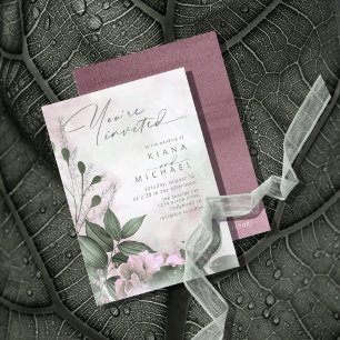 Calligraphy Floral Mauve ID771