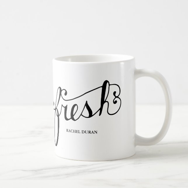 calligraphy fresh coffee mug (Right)
