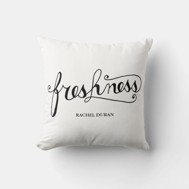 calligraphy freshness pillow (Front)