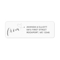 Calligraphy From Heart Wedding Return Address