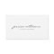 Calligraphy Girly White Minimalist