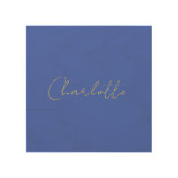 Calligraphy Gold Color Deep Royal Custom Name