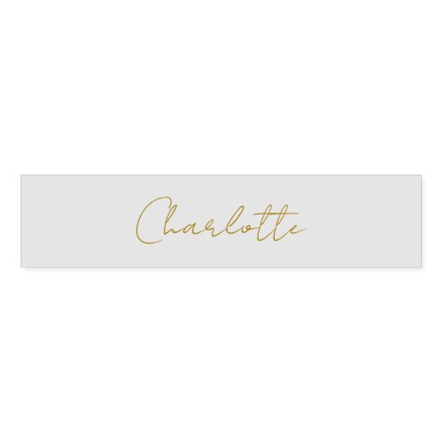 Calligraphy Gold Color Grey Custom Personal Edit Napkin Bands